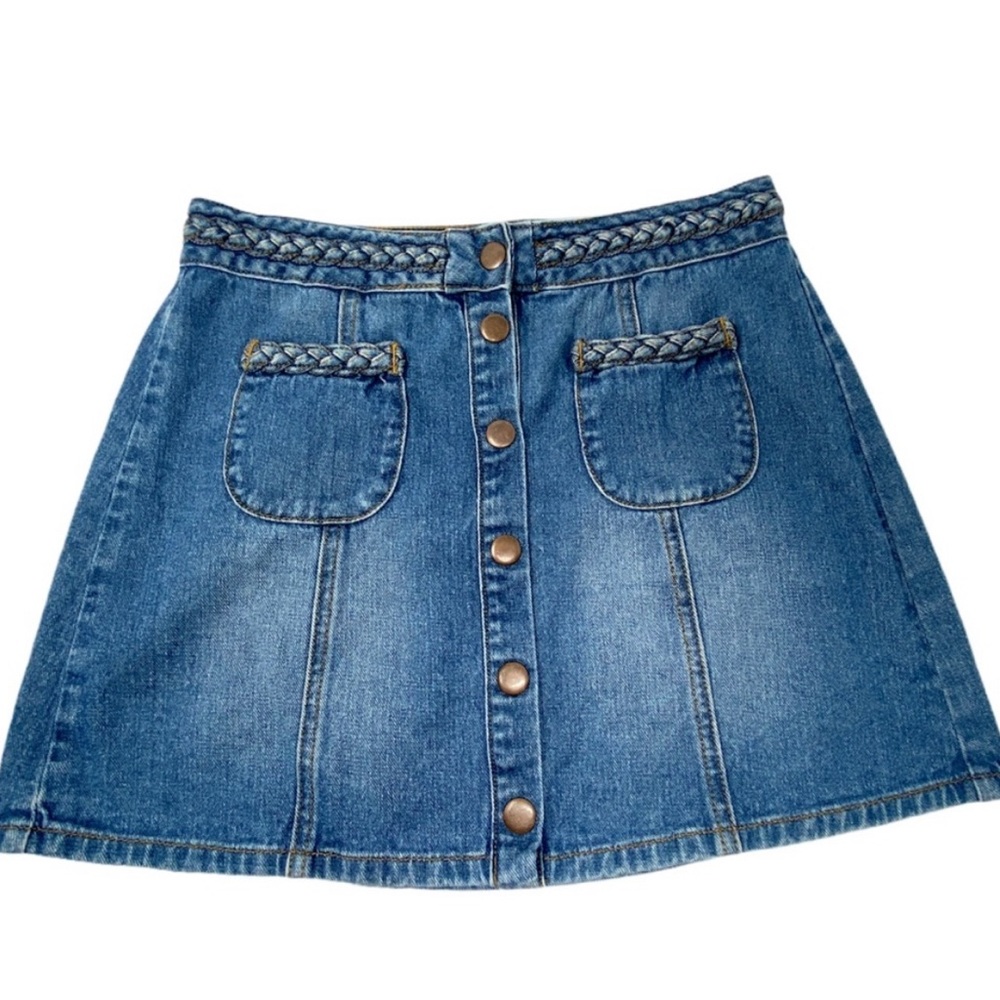 Kendall & Kylie button up jean skirt